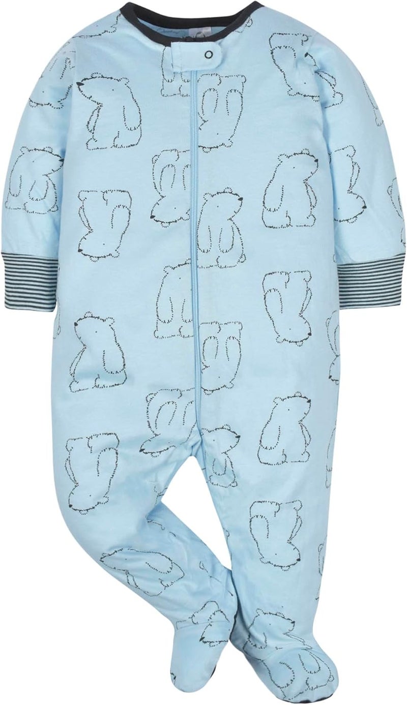 Gerber Baby Boys' 4 Pack Sleep 'N Play Footie - Image 4