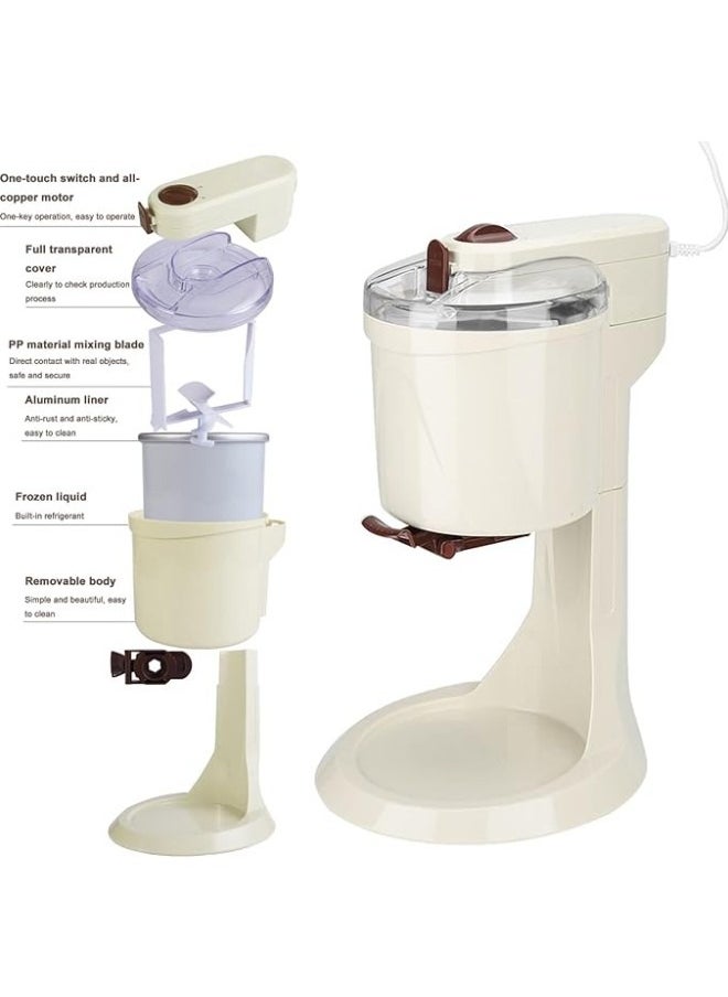 M MIAOYAN - Ice Cream Maker with Built-in Freezer Ice Maker for KitchenAid Fruit Ice Cream Roll Frozen Dessert Maker, Compact Size for Ice Cream, Mixes, Milkshakes, Sorbets, Smoothie Bowls and More - Image 1