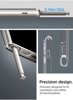 Spigen Spigen Ultra Hybrid Metal Ring MagFit for Samsung Galaxy S24 ULTRA case cover compatible with MagSafe - Zero One Natural Titanium  - Image 5