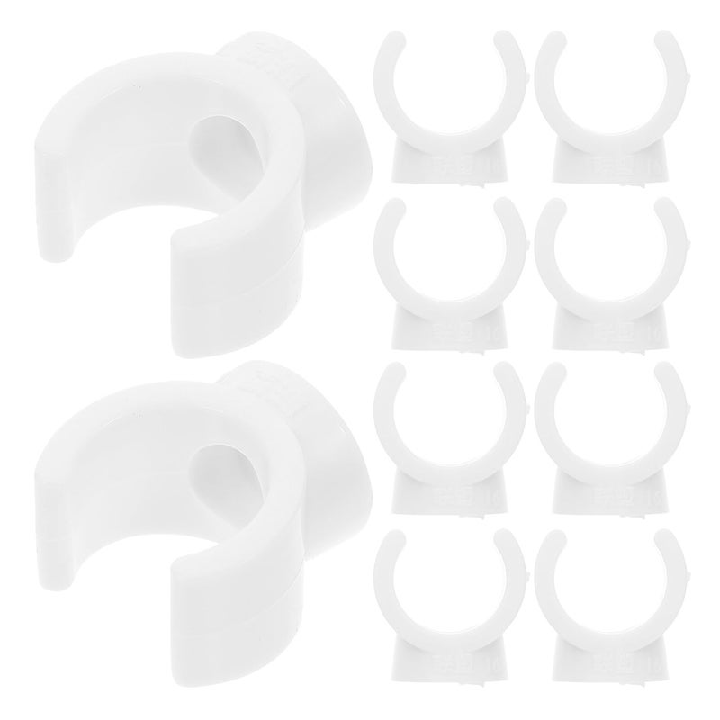 PVC Pipe Clamps 50pcs U Shape 16mm Plastic Tube Support Mounts For Electrical Conduit - Image 2