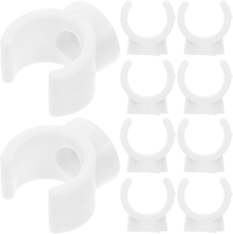 PVC Pipe Clamps 50pcs U Shape 16mm Plastic Tube Support Mounts For Electrical Conduit - Image 1