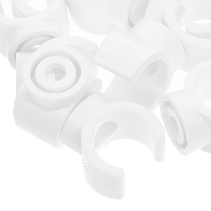 PVC Pipe Clamps 50pcs U Shape 16mm Plastic Tube Support Mounts For Electrical Conduit - Image 4