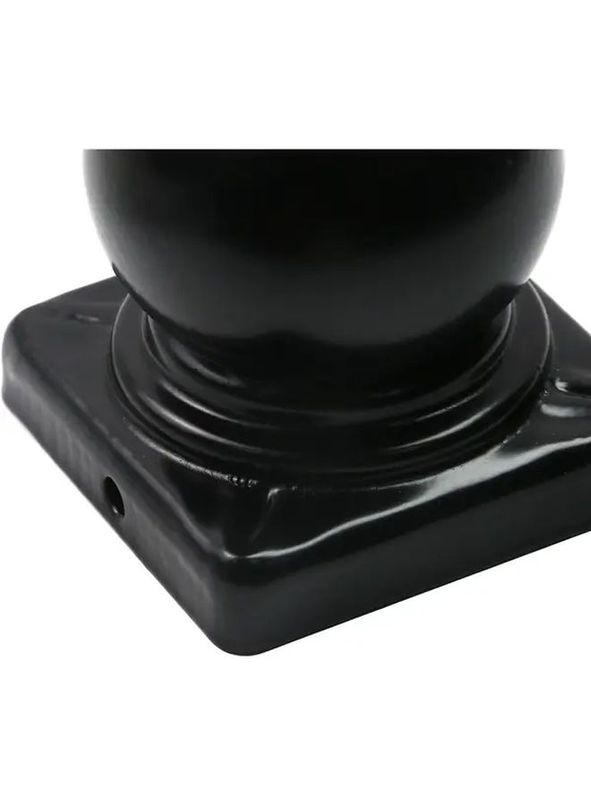 4pcs Black Aluminum Fence Post Caps With Ball Top 60mm For Metal Posts - Image 2