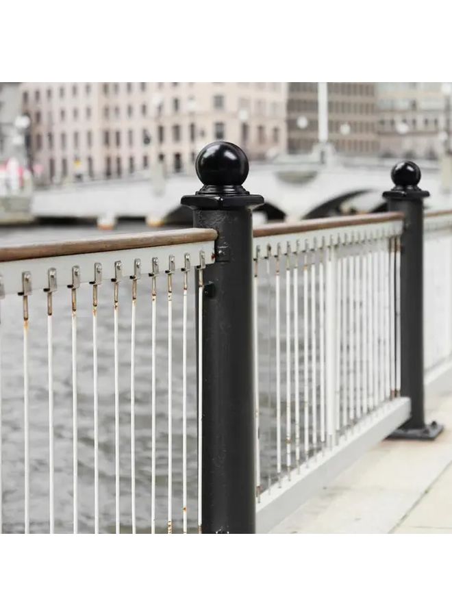 4pcs Black Aluminum Fence Post Caps With Ball Top 60mm For Metal Posts - Image 5