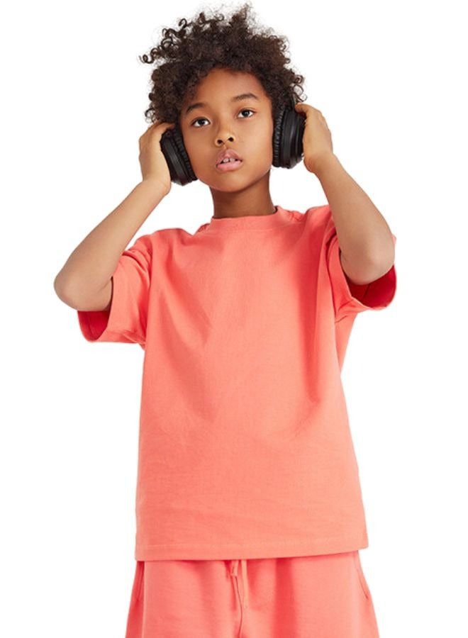 Mei Stylish Kids Plain Basic Cotton Short Sleeve Crew Neck T-shirt - Image 1