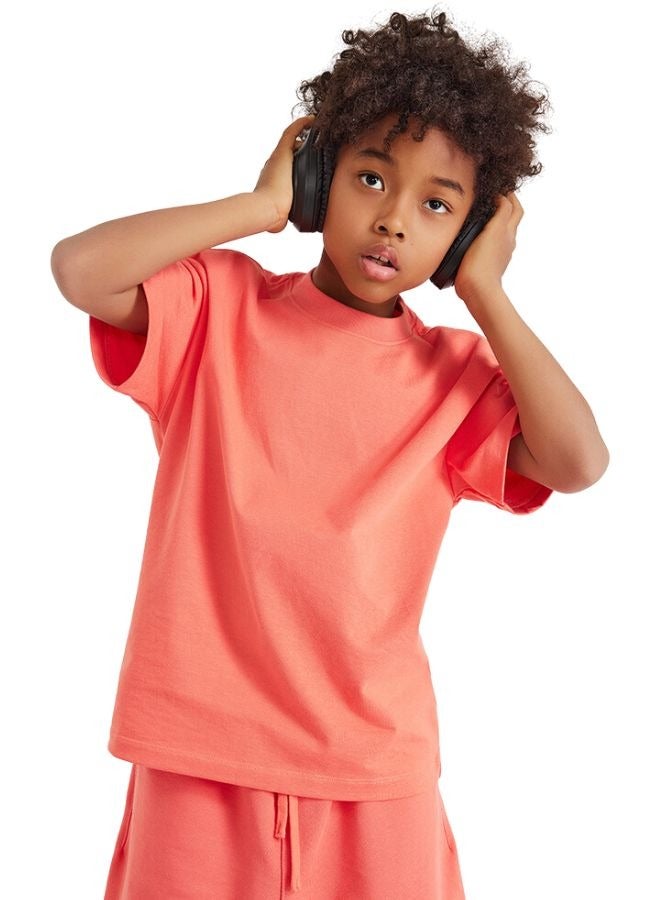 Mei Stylish Kids Plain Basic Cotton Short Sleeve Crew Neck T-shirt - Image 2