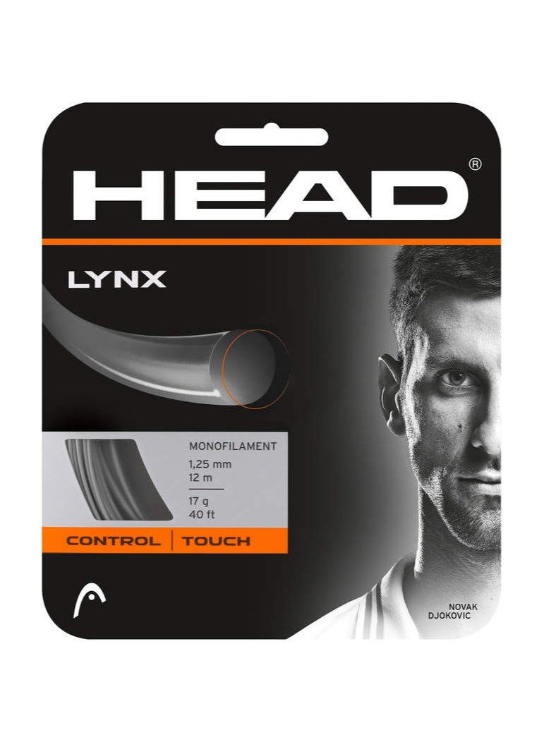 HEAD Lynx Tennis String - Monofilament, Anthracite, For 1 Racket - Image 1