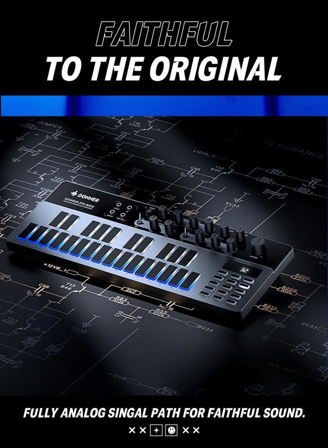 Donner Analog Bass Synthesizer - Image 4