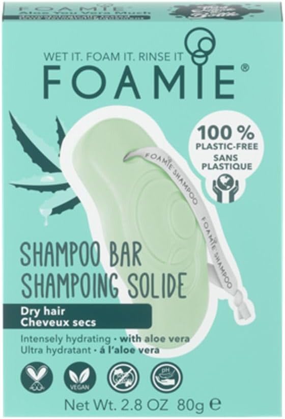 Foamie Solid Shampoo I Shampoo Bar for Dry Hair with Aloe Vera Almond Oil I Moisturising Hair Care I 100 Vegan PlasticFree I 80g - Image 2
