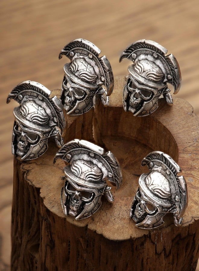 HAQUIL Centurion Skull Lanyard 5 pcs Combo Viking Norse Hair Beads Lock Beads Dreadlock Accessories - Image 4