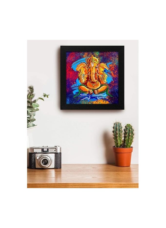 Story at Home Artistically Designed Ganesha' Framed Wall Art Painting - Wood, 30 cm x 3 cm x 30 cm, Multicolor - pzsku/ZA5FF069D4EBF2796F1BAZ/45/_/1737378610/ce5bcd92-1121-409c-abed-a39970b87074