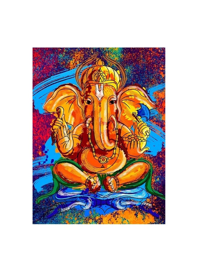 Story at Home Artistically Designed Ganesha' Framed Wall Art Painting - Wood, 30 cm x 3 cm x 30 cm, Multicolor - pzsku/ZA5FF069D4EBF2796F1BAZ/45/_/1737378613/58cfbc96-984d-40c3-b947-e29521ecda9a