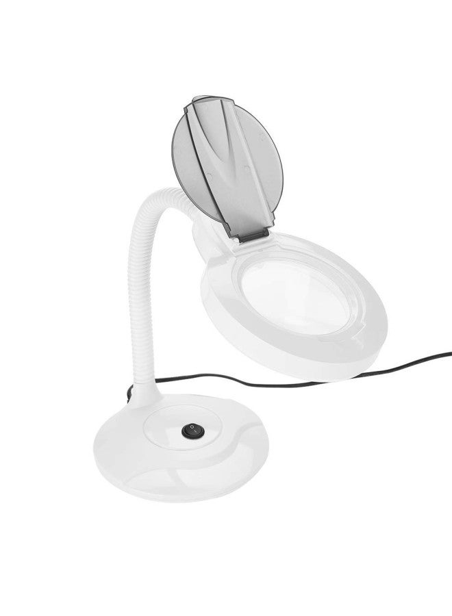 silvercnc Tattoo Lamp, 3W LED Adjustable Cold Desktop Light With 3X Magnifying Glass, LED Magnifying Lamp, Hands Free Magnifying Glass with Light and Stand for Reading, Seniors, Hobbies, Craft - Image 5