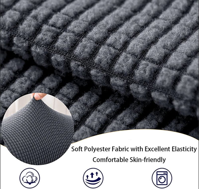 Chaexii Premium Polyester Sofa Arm Cover, Scratch Resistant Protector Covers,Elastic Armrest Covers for Square/Curved/Sloping Couch Armrests, 2Pcs - Image 2