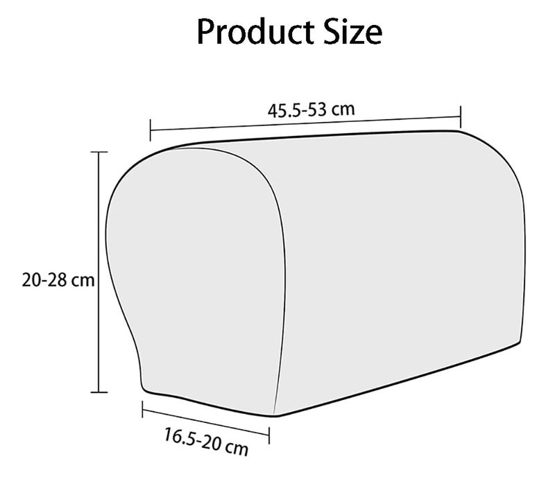 Chaexii Premium Polyester Sofa Arm Cover, Scratch Resistant Protector Covers,Elastic Armrest Covers for Square/Curved/Sloping Couch Armrests, 2Pcs - Image 4
