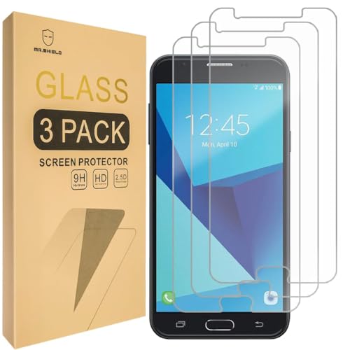 Mr Shield Mr.Shield [3-PACK] Designed For Samsung Galaxy J7 Sky Pro [Tempered Glass] Screen Protector with Lifetime Replacement - Image 2