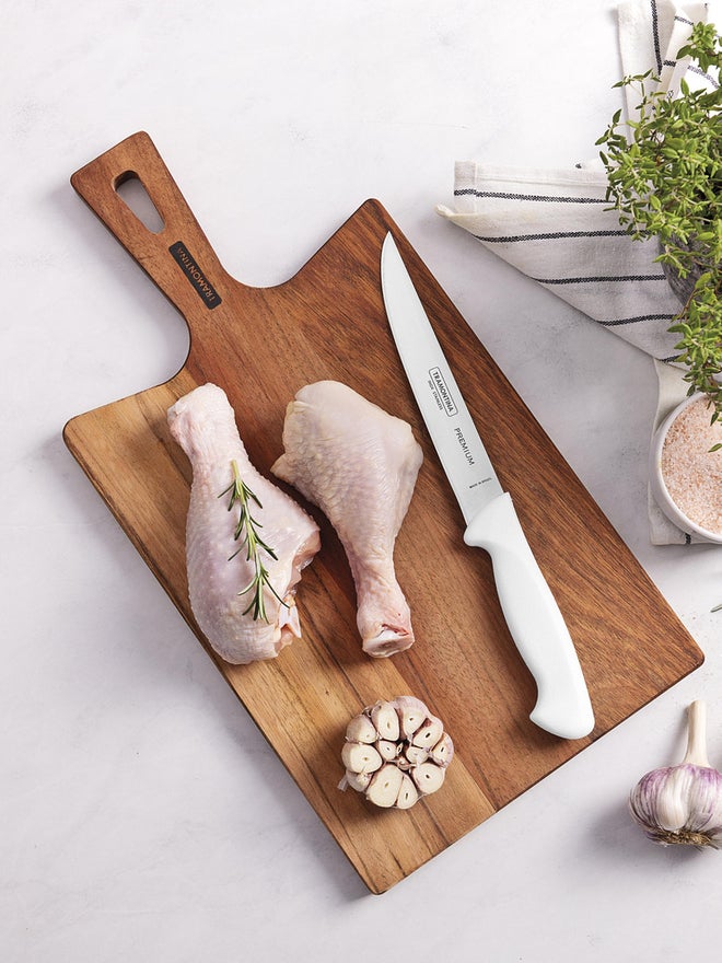 ترامونتينا سكين بونينج ترامونتينا بريميوم  بوصات بشفرة ستانلس ستيل ومقبض بولي بروبلين أبيض - Image 2