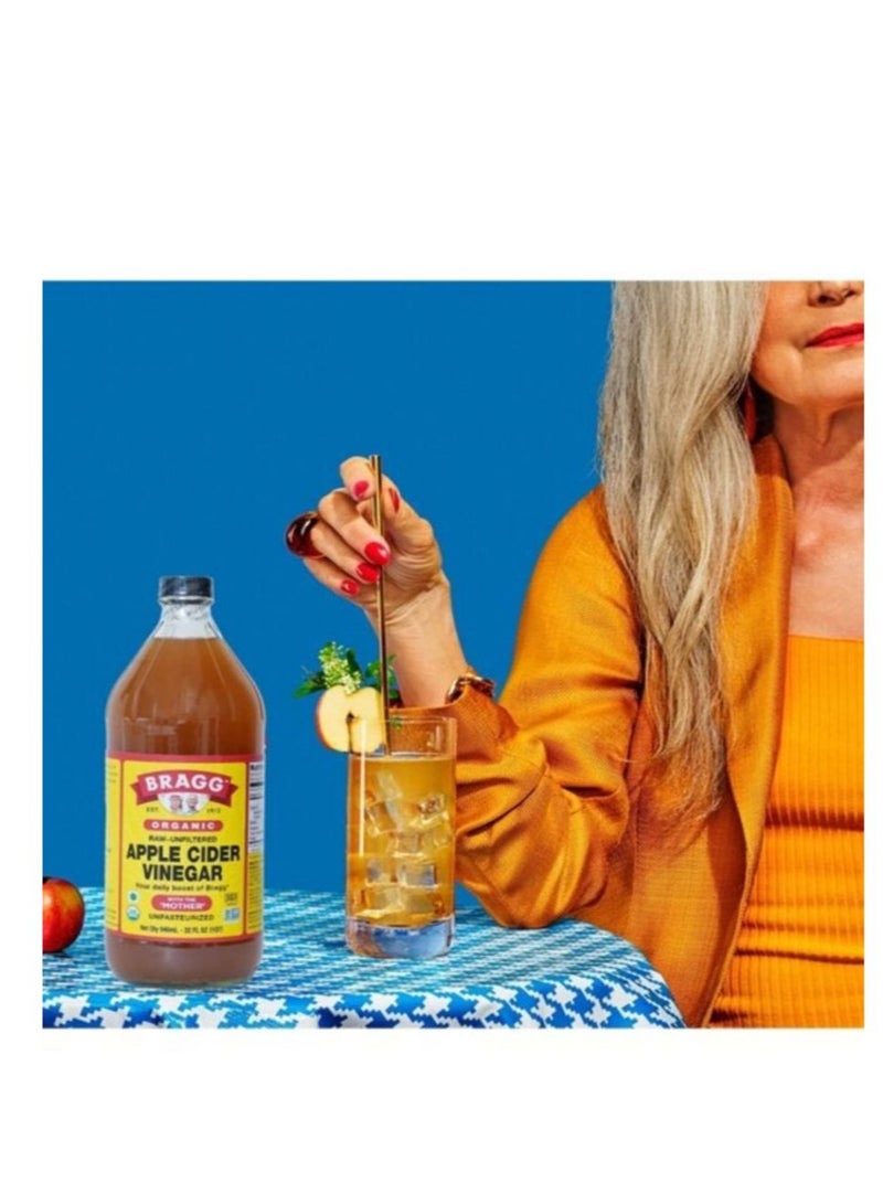 Bragg Raw Organic Apple Cider Vinegar Health Supplement 473 ml - Image 3