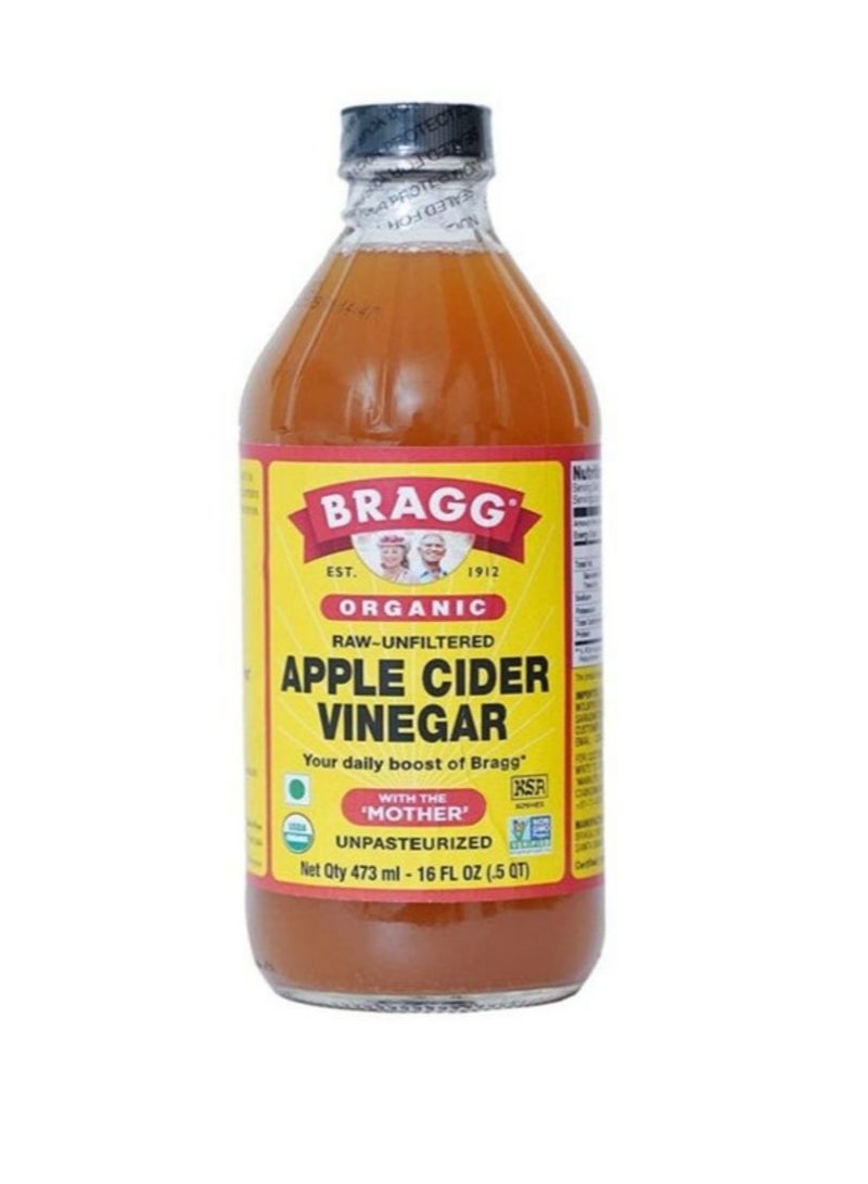 Bragg Raw Organic Apple Cider Vinegar Health Supplement 473 ml - Image 1