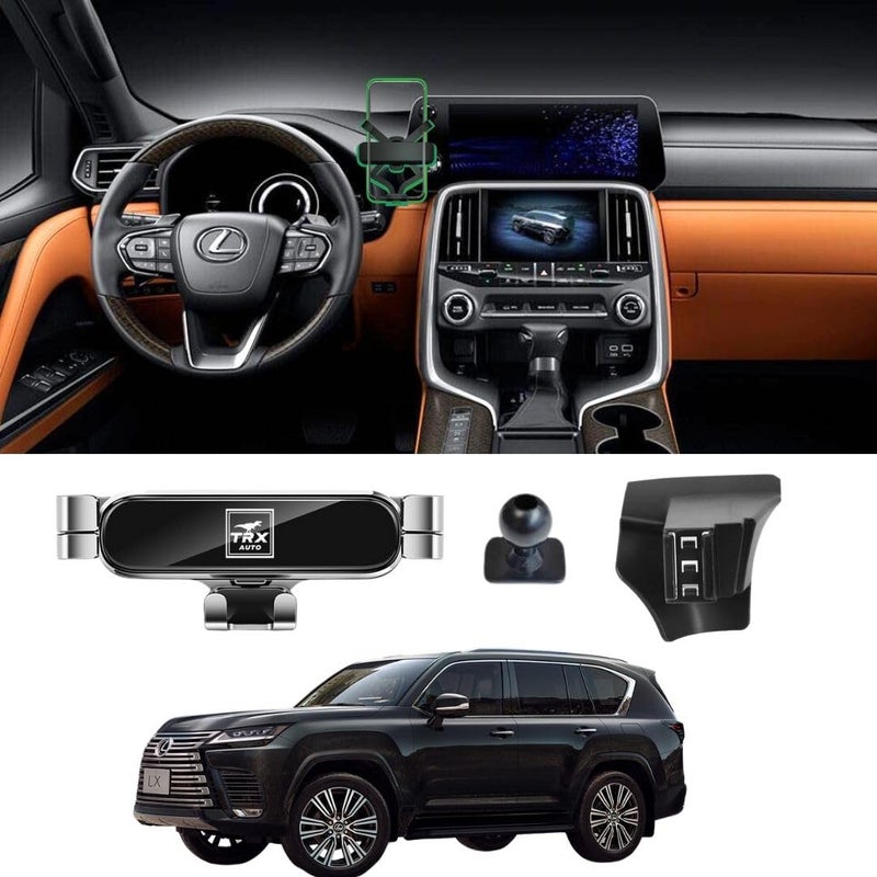 TRX AUTO Phone Holder With Gravity Phone Holder For Lexus LX600 2022 To 2025 | Lexus LX600 Accessories | Lexus LX 600 Phone Holder - Image 1