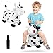 EVERICH TOY Bouncy Horse Cow Toys Inflatable Bouncing Animal Hopping Toys Outdoor Indoor Ride on Bouncer Boys Girls Birthday Gift for 18 Month 2 3 4 5 6 Year Old Kid Plush Cow Toy - Image 4