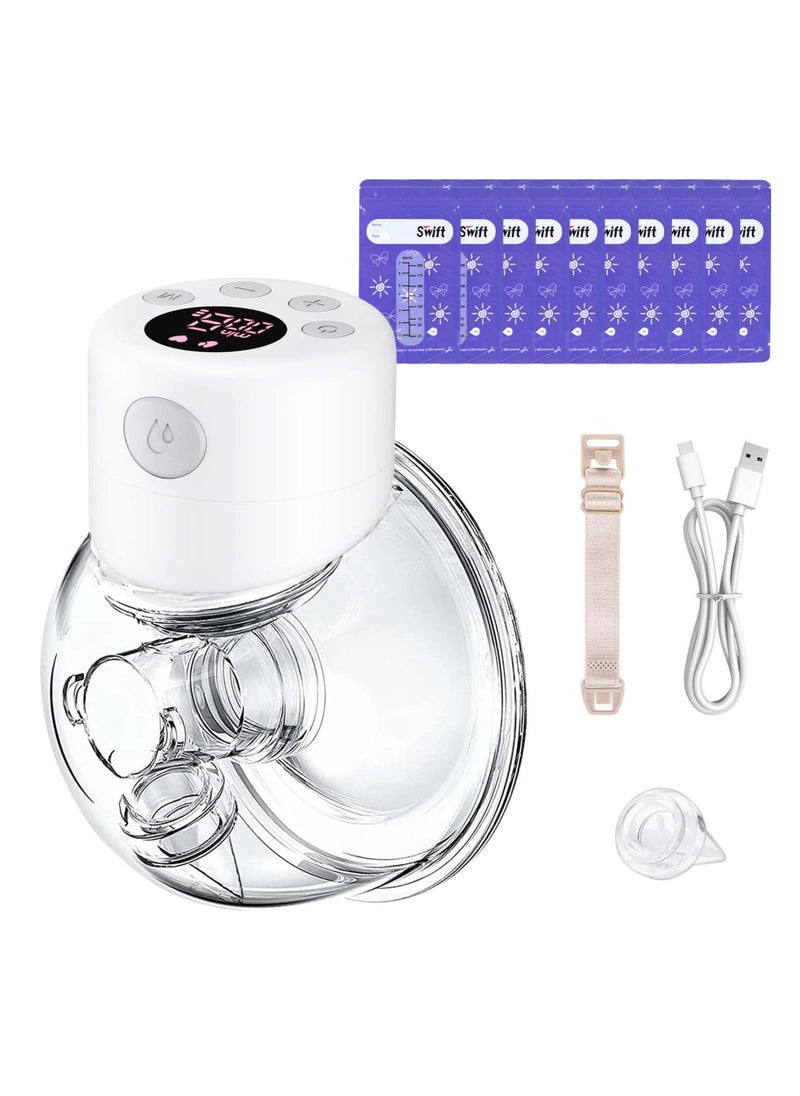 Swift Electric Breast Pump with Lactation Function Wearable Hands Free Electric Automatic Breastfeeding Breast Pump  - Image 1