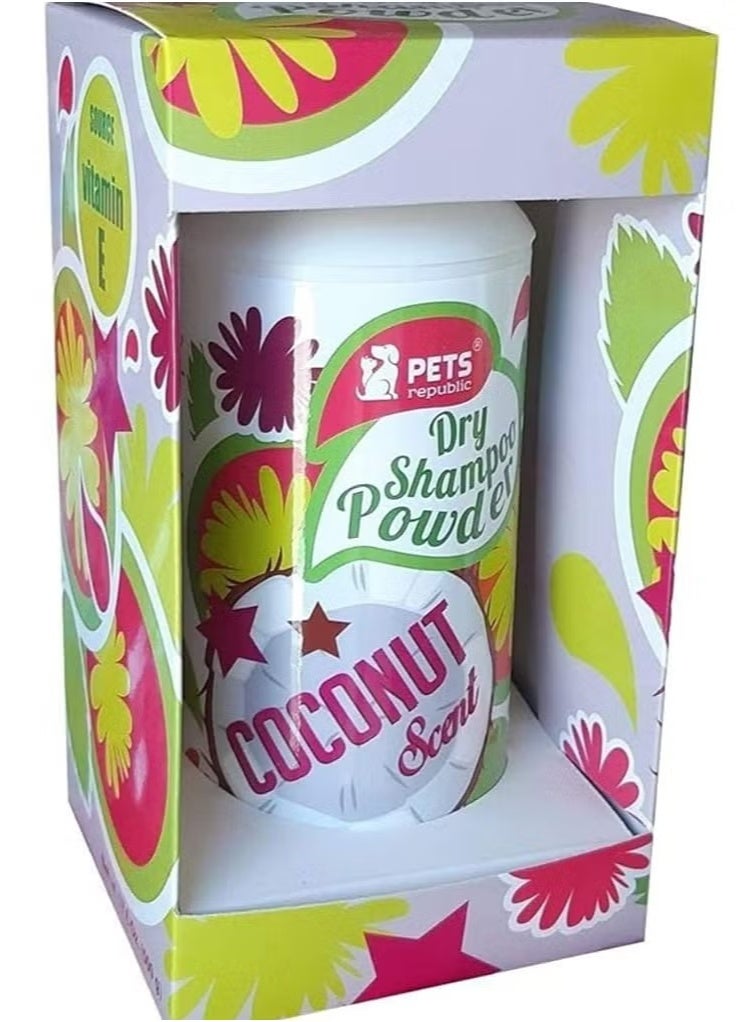 Pets Republic Coconut Dry Powder Shampoo 500g - Image 1