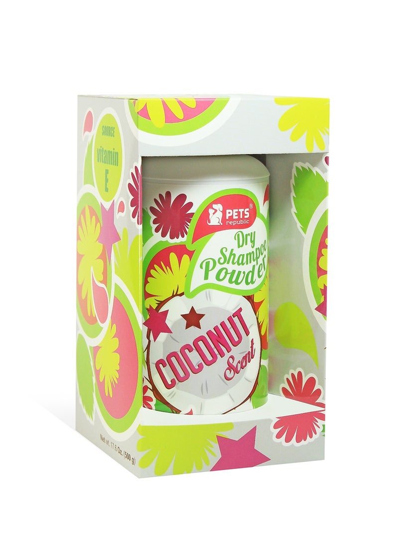 Pets Republic Coconut Dry Powder Shampoo 500g - Image 2