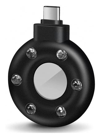 Hidden Camera Detectors, Spy Camera Finder and Privacy Protector, Listening Device Detector, RF Signal Detector with Infrared Viewfinder, Pocket Sized, USB-C and Lightning Charging, Black - pzsku/ZA5FF9216FED9F46809E1Z/45/_/1722245561/0692063c-bf8c-44fc-bc87-2ee5dd010ba9