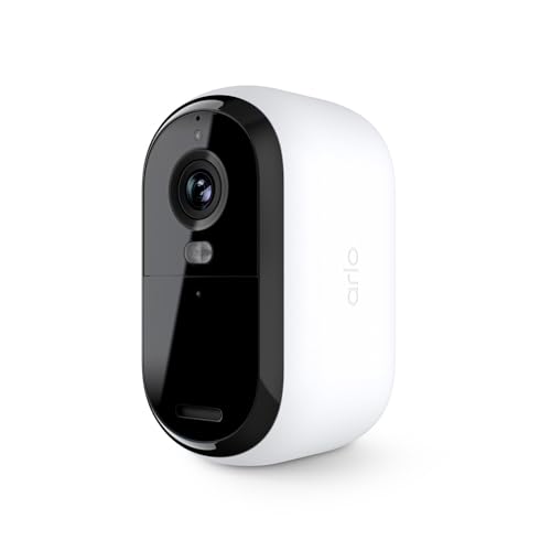 Arlo Essential Security Camera 2K |Outdoor - Indoor | 2nd Gen | Wireless with Spotlight, 2-Way Audio, Color Night Vision, Live Stream, Motion Activation, Real Time Notifications, Wide Angle - White - Image 1
