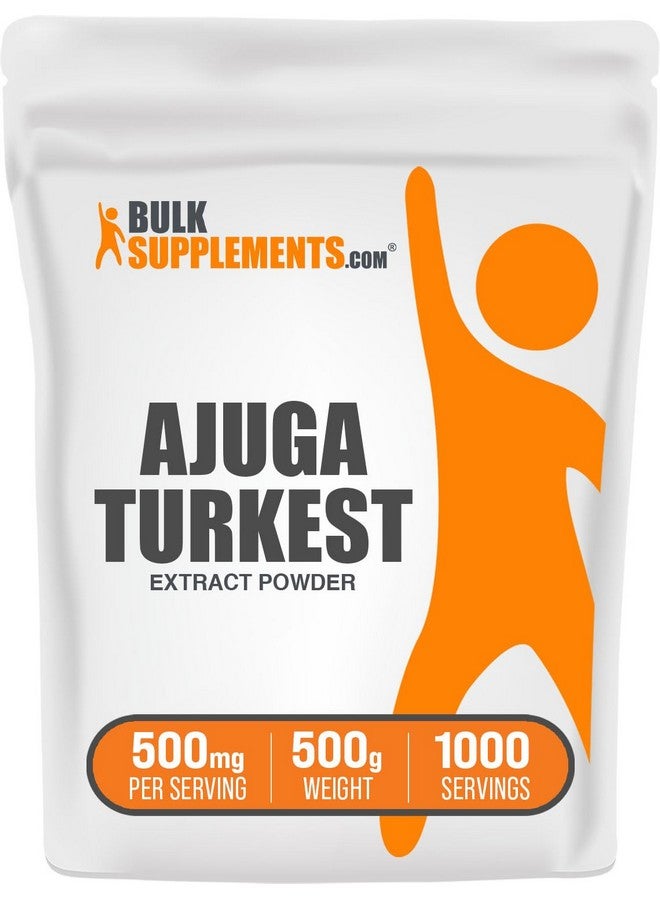 BulkSupplements مسحوق مستخلص أوجا تركيست من بولك سابليمنتس - مسحوق مكمل عشبي، أوجا 500 ملغ - نقي وخالي من الغلوتين، 500 ملغ لكل حصة، 500 غ (1.1 رطل) (عبوة واحدة) - Image 1