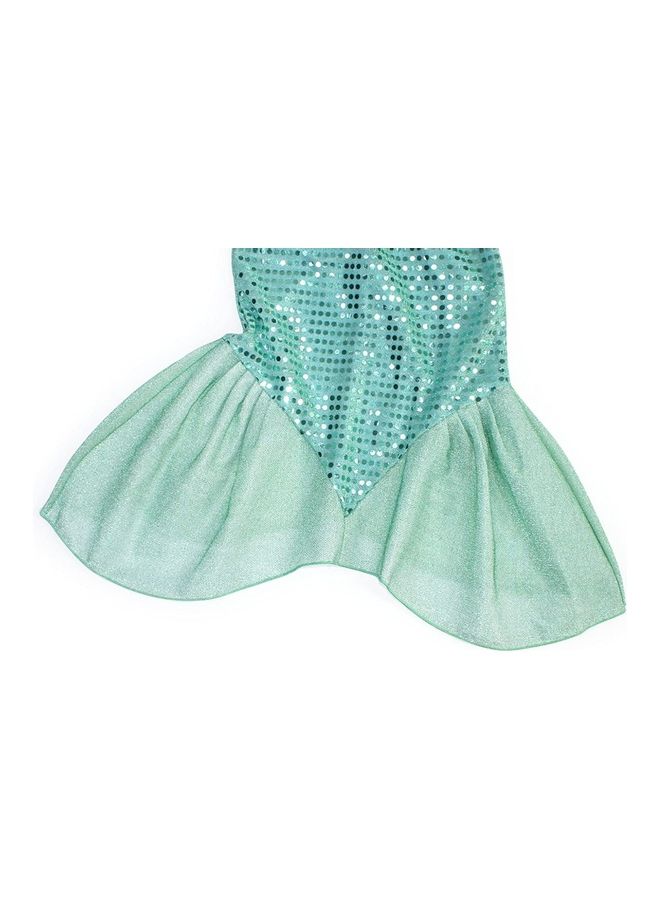 NIBEMINENT Princess Mermaid Costume with Jewellery Set 130cm - Image 5