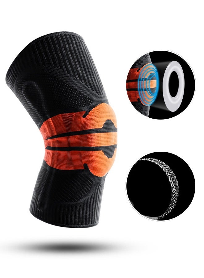 kyncilor Professional Knee Sleeve for Pain Relief, Medical Knee Sleeve with Patella Pad and Side Stabilizer, Compression Knee Sleeve for Meniscal Tears, ACL, Joint Pain, Running, Exercise (L, for 55-75 kg)  - Image 2