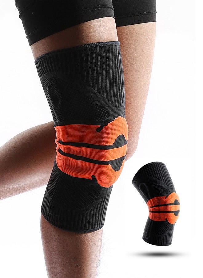 kyncilor Professional Knee Sleeve for Pain Relief, Medical Knee Sleeve with Patella Pad and Side Stabilizer, Compression Knee Sleeve for Meniscal Tears, ACL, Joint Pain, Running, Exercise (L, for 55-75 kg)  - Image 1