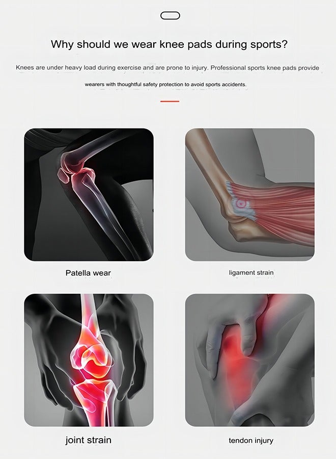 kyncilor Professional Knee Sleeve for Pain Relief, Medical Knee Sleeve with Patella Pad and Side Stabilizer, Compression Knee Sleeve for Meniscal Tears, ACL, Joint Pain, Running, Exercise (L, for 55-75 kg)  - Image 5