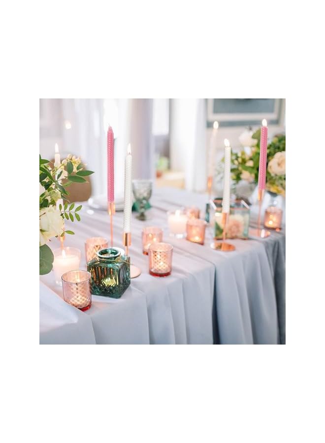 The Bros White Beeswax Taper Candles Set of 2 Pcs, 9" Long Candles for Candlesticks in White,Dripless & Smokeless, Burning Time 4 Hours - Image 3