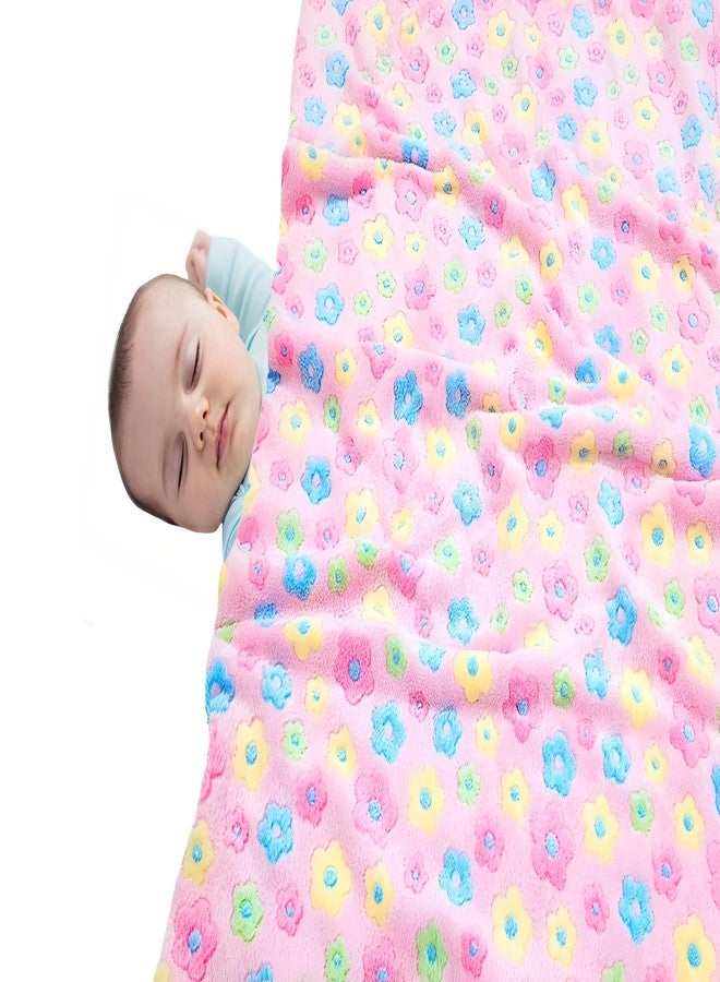 First Kick Baby Blankets New Born Crib Printed Sheet Blanket for Baby Boys and Baby Girls, L 100 cm x B 75 cm, Pack of 2 Pc. - Image 3