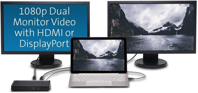 Kensington Kensington USB 30 Dual Display Docking Station for Windows Mac OS Surface Pro  Surface Laptop K33997WWBlack - Image 4