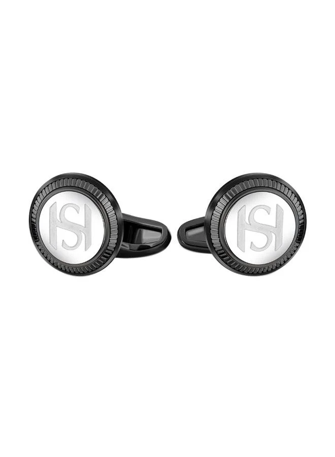 سانت هونور أزرار أكمام رجالية من الستانلس ستيل