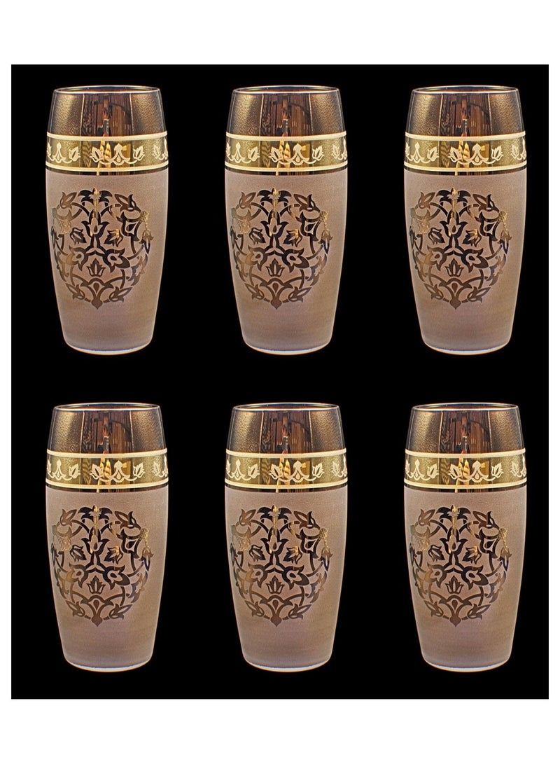 كودو آرتس أكواب زجاج للماء او العصائر مزخرفة - Image 1