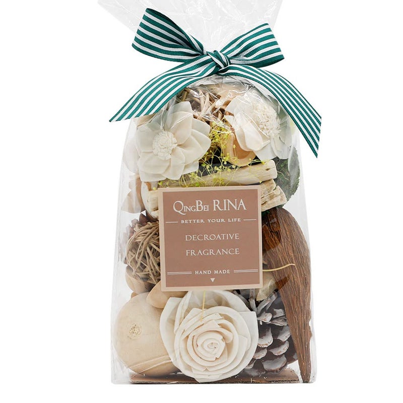 Qingbei Rina Qingbei Rina Potpourri BagsJasmine Scented Potpourri Bowl FillerWhite Decorative Dried Flowers Home Fragrance Sachet of PetalVase Bathroom Decor10oz 