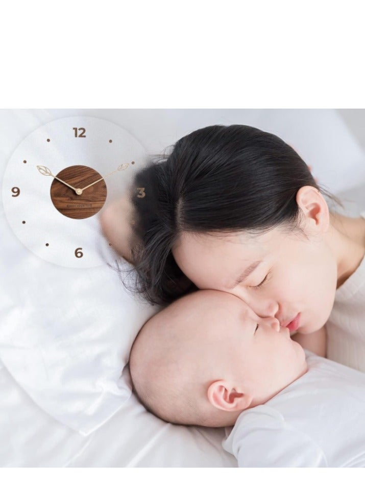 Y&D Glass Wall Clock, Round Silent Non Ticking Battery Operated 14'' Decorative Clock, Modern minimalist Wall Clock Suitable for Living room Kitchen Bedroom Office - Image 3