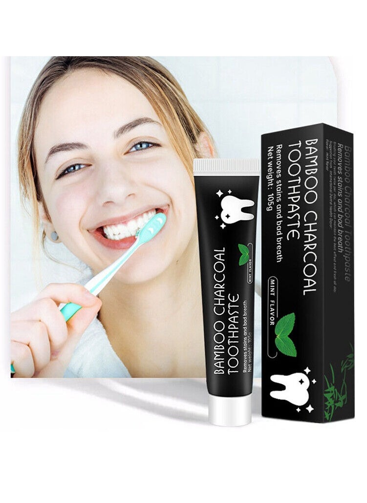 Free Design 100% Natural & Organic Peppermint Activated Charcoal Best Toothpaste for Teeth and Gum