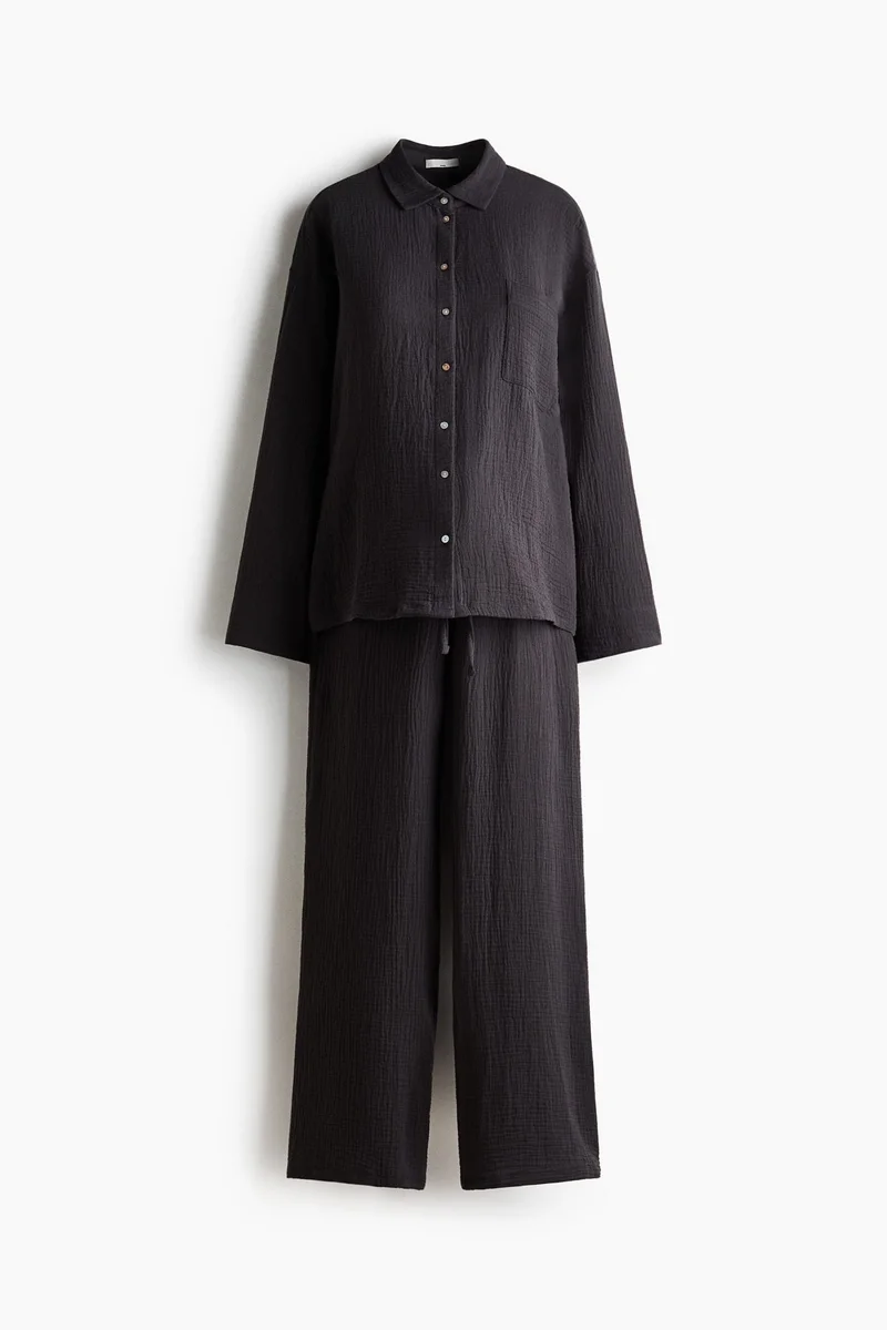 H&M  MAMA Cotton muslin pyjamas for Women | Best Price UAE