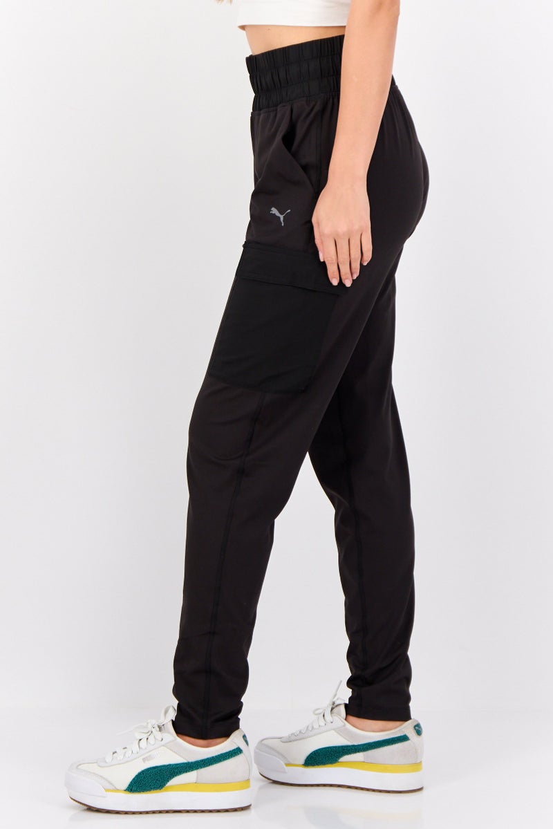 PUMA Women Sportswear Fit Brand Logo Outdoor Track Pants, Black - Image 2