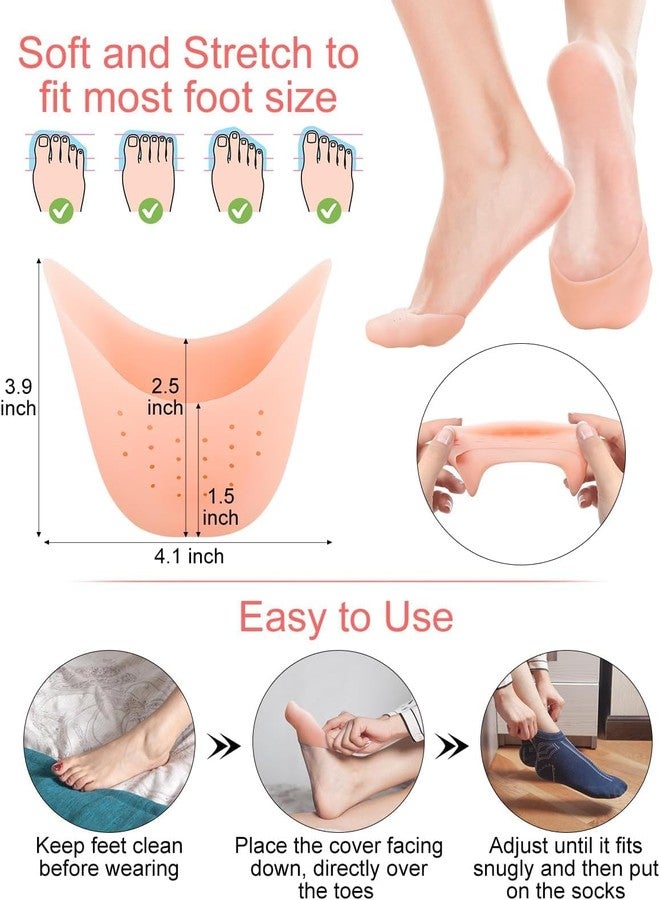 PRAMANTA Gel Toe Protector Sleeve Cap Cover for Corn Callus Blisters Pain Relief Man Woman Foot Thumb Protector Tool for Home Outdoor (1Pair) - Image 2