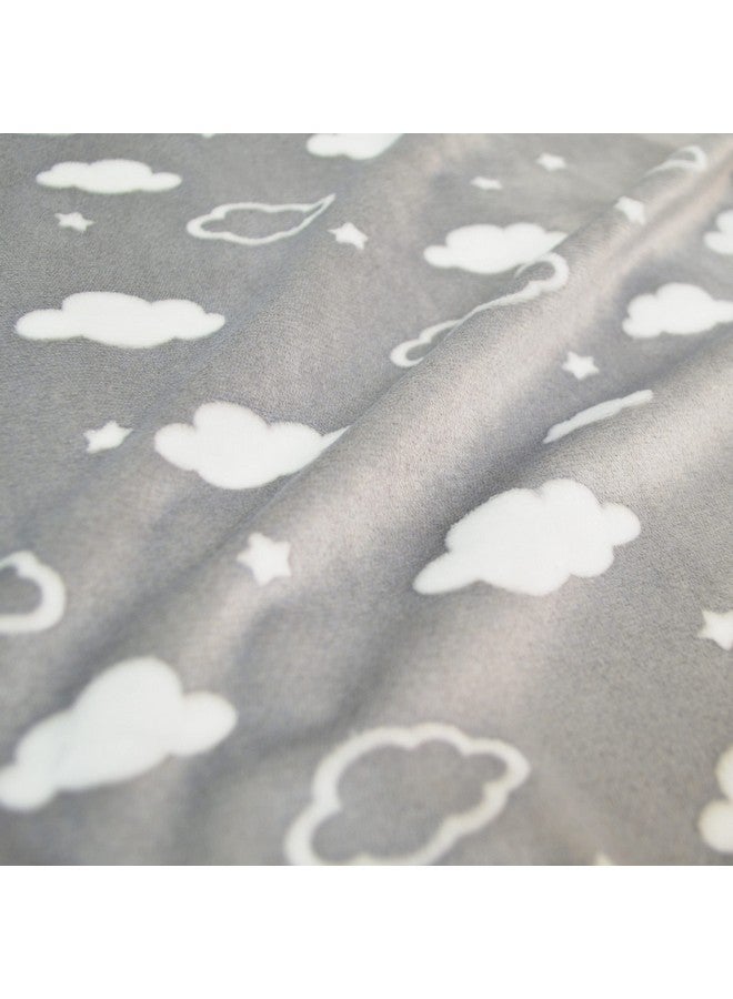 TL Care TL Care Heavenly Soft Chenille Sherpa Receiving Blanket, 3D Gray, 30" x 35", Warm and Cozy for Boys and Girls, Ideal for Baby Carrier, Stroller, and Travel - Image 2