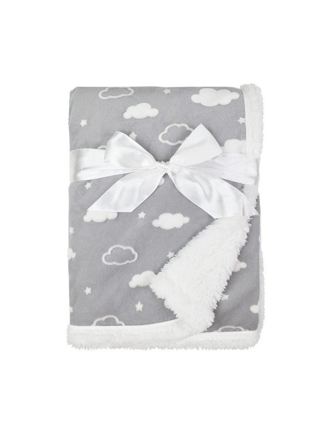 TL Care TL Care Heavenly Soft Chenille Sherpa Receiving Blanket, 3D Gray, 30" x 35", Warm and Cozy for Boys and Girls, Ideal for Baby Carrier, Stroller, and Travel - Image 1