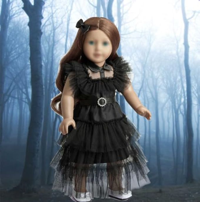 sweet dolly 18 Inch Doll Clothes Black Party Dress Costume Accessories for 18 Inch Dolls (Doll NOT Included) - Image 3