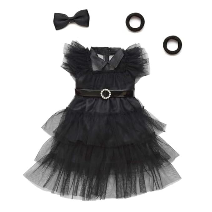 sweet dolly 18 Inch Doll Clothes Black Party Dress Costume Accessories for 18 Inch Dolls (Doll NOT Included) - Image 5